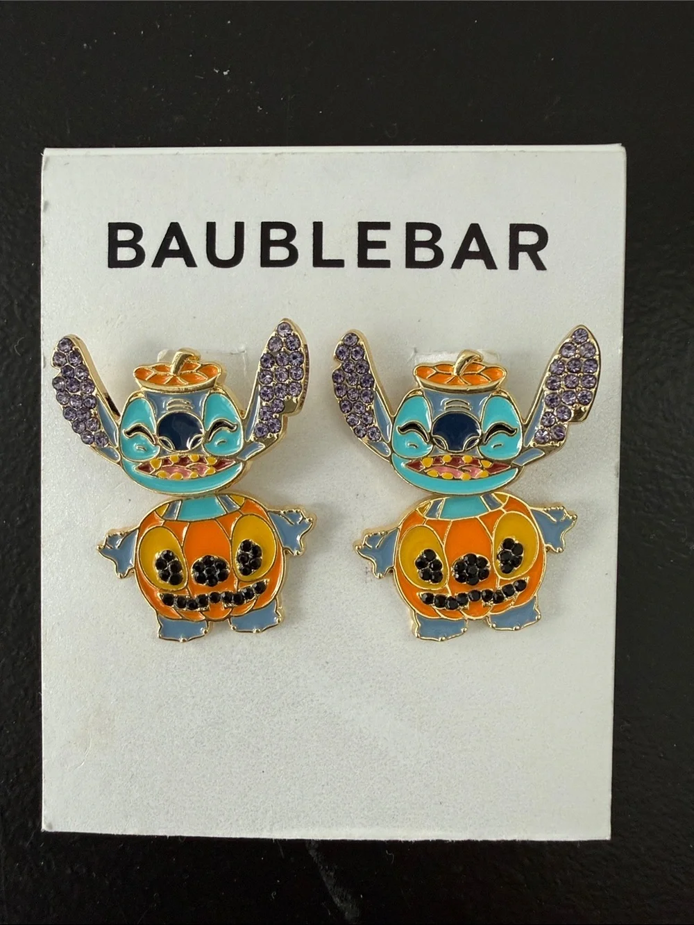 BaubleBar NEW Disney Stitch Halloween Earrings